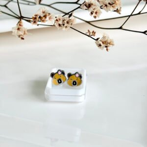 Aros abridores de acero, capibara esmaltado.
