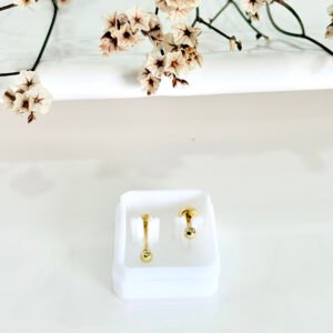 Aros abridores de acero dorado. N° 1