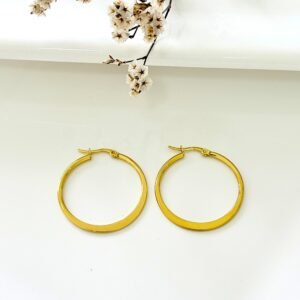 Aros de acero redondos chatos. 2.5 cm de diámetro.