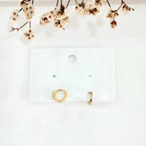 Aros argolla, clip, dorados. Mini