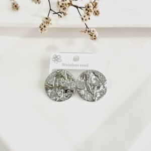 Aros de acero redondos con pasantes. 3 cm. de diámetro.