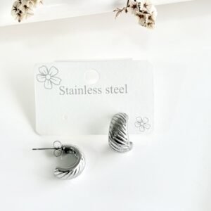 Aros de acero con pasantes. 1.5 cm.