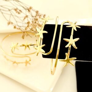 Brazalete dorado, estrellas de mar.