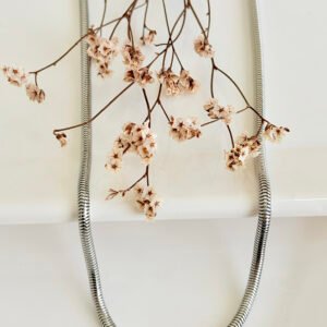 Cadena de acero, cola de ratón. 4.0mm x 50 cm.