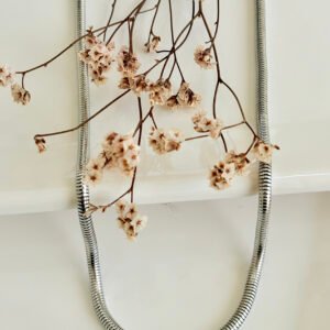 Cadena de acero, cola de ratón. 4.2mm x 50 cm.