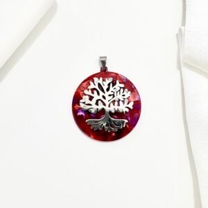 Dije árbol de la vida con strass.