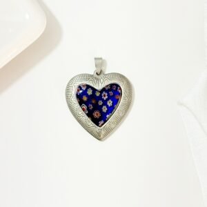 Dije corazón con murano.