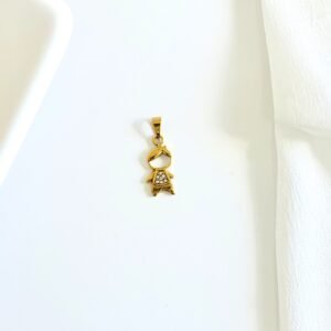 Dije dorado nene con strass.