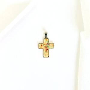 Dije cruz de acero, color.
