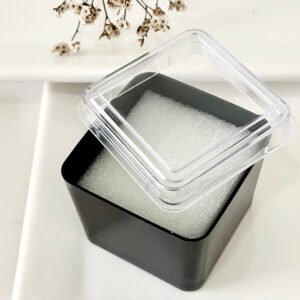 Exhibidor-estuche para reloj. Plástico.