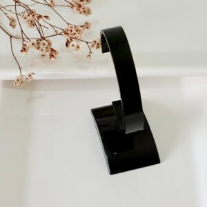 Exhiibidor de reloj, acrílico. Negro.