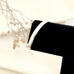 Pulsera acero blanco.  0.6x65mm.