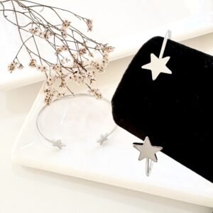 Pulsera acero esclava, estrellas.