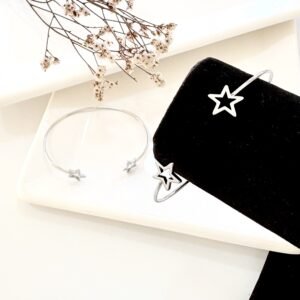 Pulsera acero esclava, estrellas.