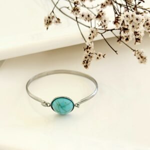 Pulsera acero esclava con dije.