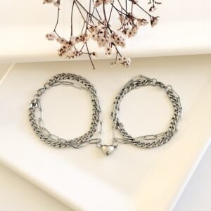 Pulsera acero para compartir.
