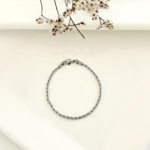 Pulsera acero turbillón. 0.5 x 18cm.