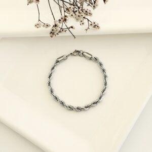 Pulsera acero turbillón. 1.2mm x 20cm.