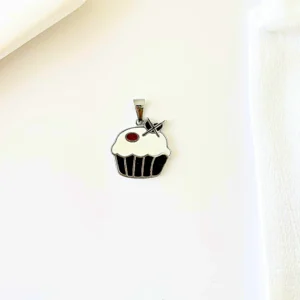 Dije cupcake esmaltado.