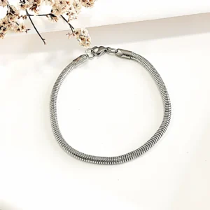 Pulsera acero cola de ratón. 4.0´ x 20cm.