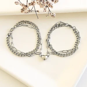 Pulsera acero para compartir.