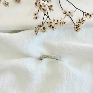 Anillo de acero macizo.
