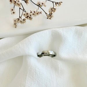 Anillo acero, alianza.