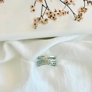 Anillo regulable de acero.